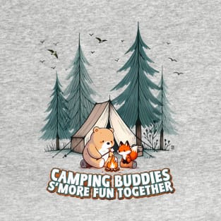 Camping Buddies S'more Fun Together Graphic Tee | Great Outdoors T-Shirt